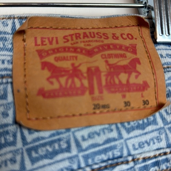 LEVI’S 512 SLIM TAPER HI-RISE LOGO JEANS UNISEX 30x30 - Picture 5 of 16